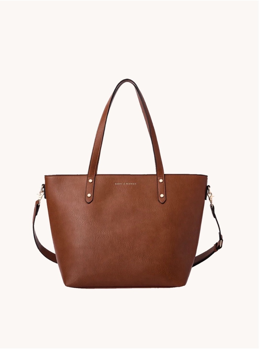 Poppy & Peonies Go-Getter Tote- Chesnut